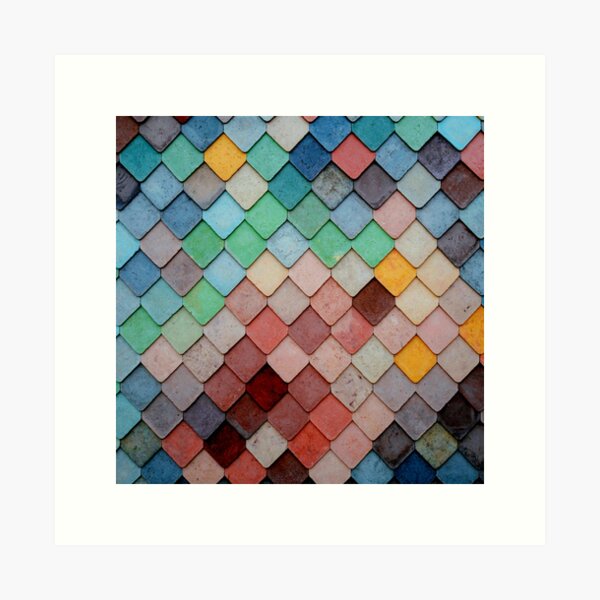 Item preview, Decorative multicolor ceramic tile pattern designed and sold by AdrianShirt.