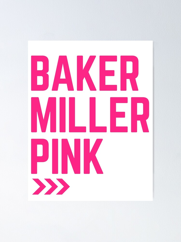 "Baker Miller Pink" Poster For Sale By Hashook | Redbubble