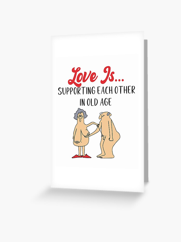 Carte de vœux « L'amour se soutient dans la vieillesse, vieux couple aime le cadeau de la Saint-Valentin pour grand-père grand-mère, t-shirts pour adultes », par bestcatty | Redbubble Carte de vœux « L'amour se soutient dans la vieillesse, vieux couple aime le cadeau de la Saint-Valentin pour grand-père grand-mère, t-shirts pour adultes », par bestcatty | Redbubble