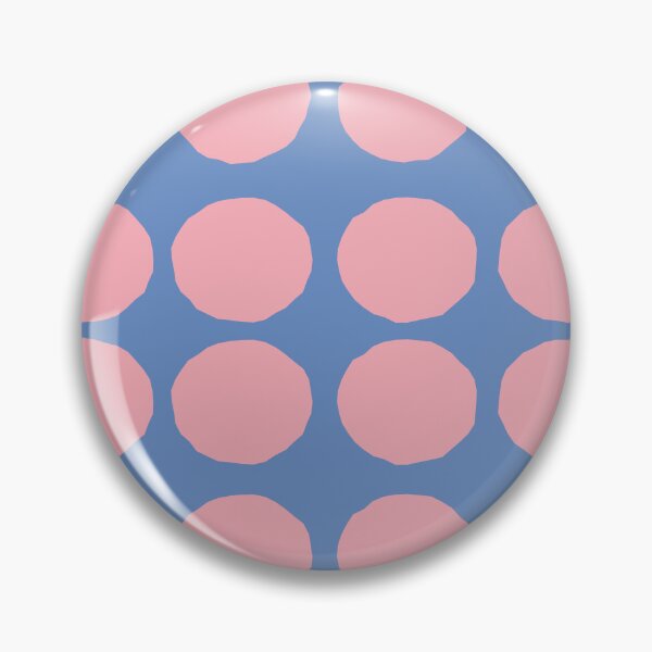 Aperçu de l'œuvre Retro Round Pattern - Blue Pink créée et vendue par technicolorable_art.