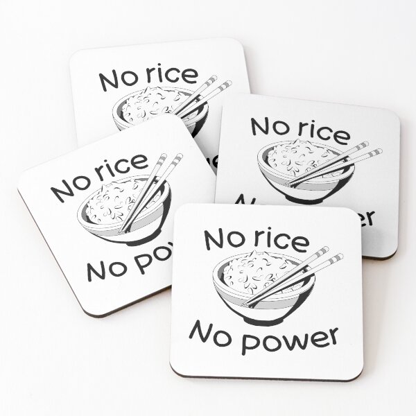 Item preview, No rice No power (Black and white) designed and sold by HungarianSailor.