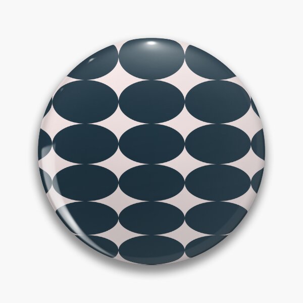 Aperçu de l'œuvre Retro Round Pattern - Dark Blue créée et vendue par technicolorable_art.