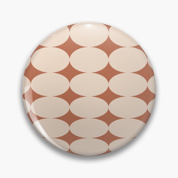 Aperçu de l'œuvre Retro Round Pattern - Brown créée et vendue par technicolorable_art.