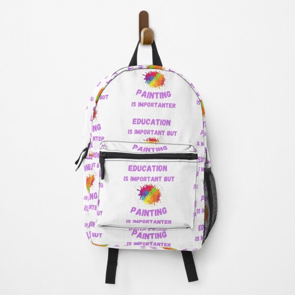 Item preview, Education Is Important But Painting Is Importanter Splashed Colors designed and sold by LuckyKermit.