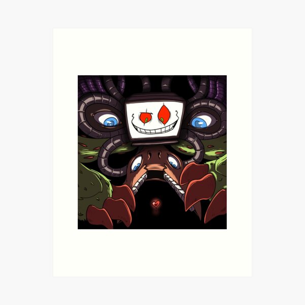 Undertale Deltarune Omega Flowey Boss Art Print Trading Card Collection #25