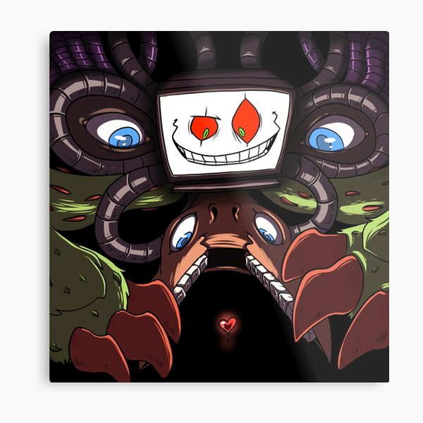 Omega Flowey Metal Prints Redbubble