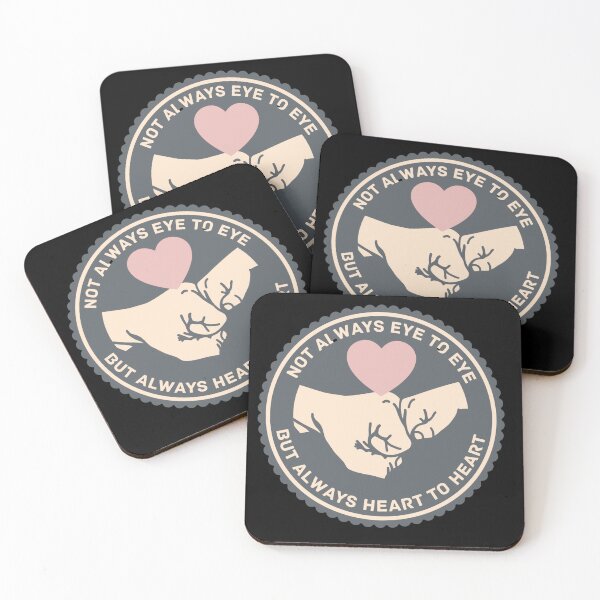 Item preview, not always eye to eye ,but always heart to heart designed and sold by amy greaves.