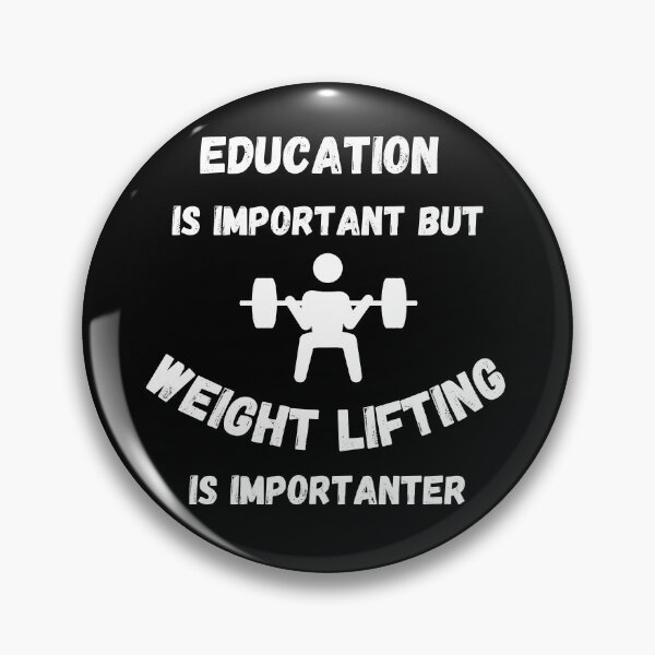 Item preview, Education Is Important But Weight Lifting Is Importanter Lifter In Black designed and sold by LuckyKermit.