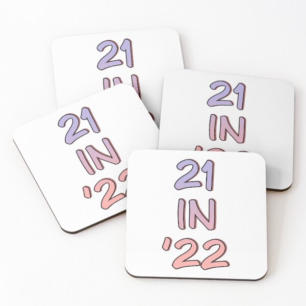 Item preview, 21 in 22 est 2001 | 21st Birthday | Turning 21 in 2022 | 21st Birthday Gift designed and sold by Violet Treasures.