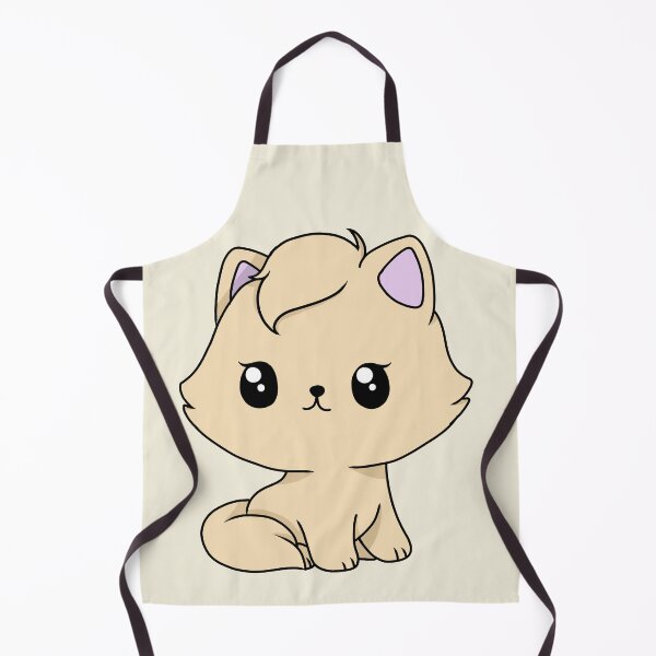 Item preview, light yellow kawaii cat designed and sold by EveryCuteThings.