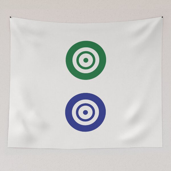 Item preview, Two Circle Wheel Dot Er Tong 筒 Tile. It's Mahjong Time! designed and sold by teeworthy.