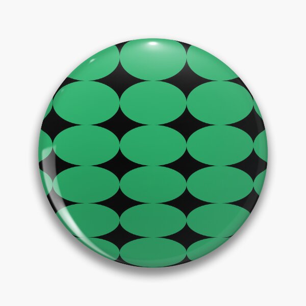 Aperçu de l'œuvre Retro Round Pattern - Green Black créée et vendue par technicolorable_art.