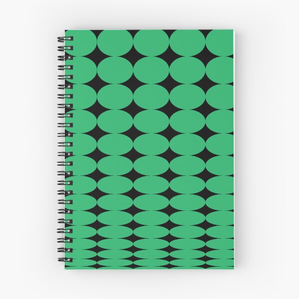 Aperçu de l'œuvre Retro Round Pattern - Green Black créée et vendue par technicolorable_art.