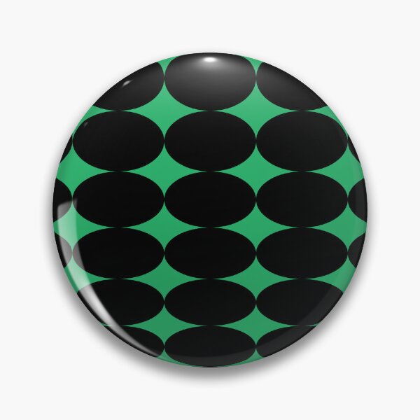 Aperçu de l'œuvre Retro Round Pattern - Green Black 2 créée et vendue par technicolorable_art.