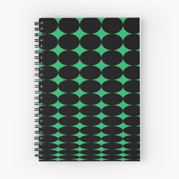 Aperçu de l'œuvre Retro Round Pattern - Green Black 2 créée et vendue par technicolorable_art.