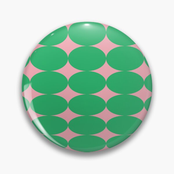 Aperçu de l'œuvre Retro Round Pattern - Green Pink créée et vendue par technicolorable_art.