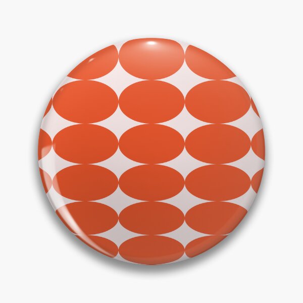 Aperçu de l'œuvre Retro Round Pattern - Orange créée et vendue par technicolorable_art.
