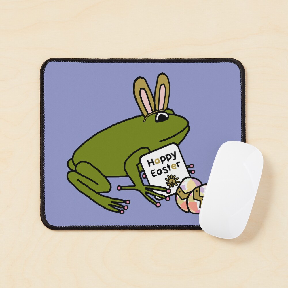 Happy Easter Bunny Ears Frog Poster for Sale by ellenhenry