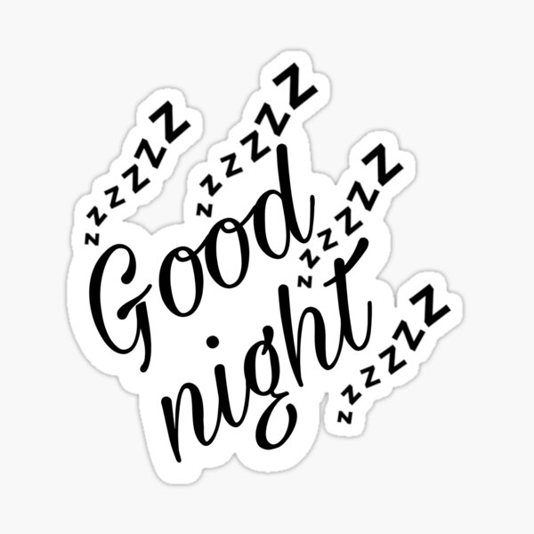 Good night Sticker