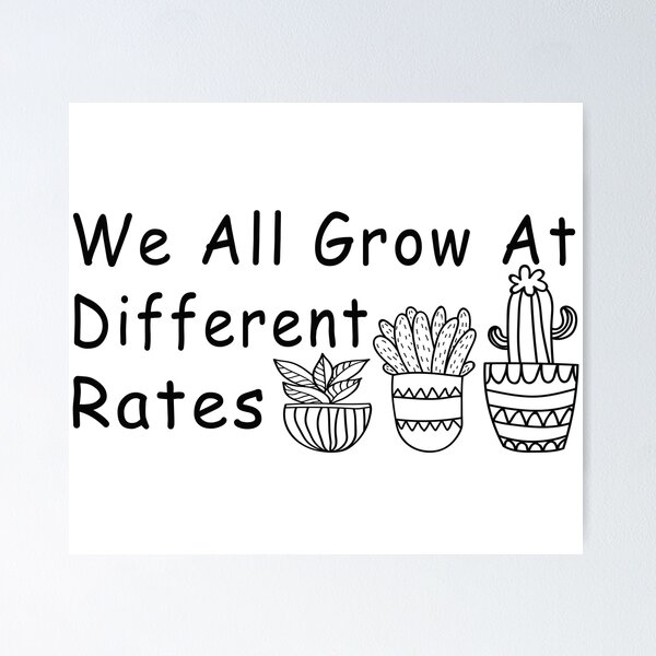 Item preview,  we All Grow At Different Rates Teacher Special Education Teacher Shirt Gift For Teacher designed and sold by J-mina.