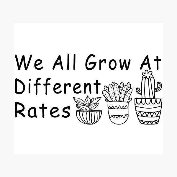 Item preview,  we All Grow At Different Rates Teacher Special Education Teacher Shirt Gift For Teacher designed and sold by J-mina.