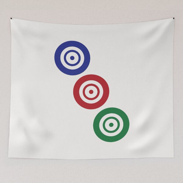 Item preview, Three Circle Wheel Dot San Tong 筒 Tile. It's Mahjong Time! designed and sold by teeworthy.