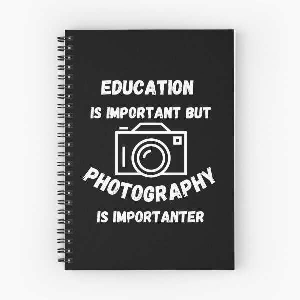 Item preview, Education Is Important But Photography Is Importanter Camera In Black designed and sold by LuckyKermit.