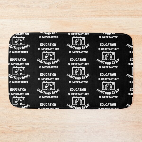 Item preview, Education Is Important But Photography Is Importanter Camera In Black designed and sold by LuckyKermit.