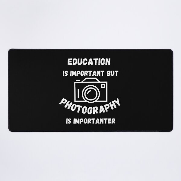 Item preview, Education Is Important But Photography Is Importanter Camera In Black designed and sold by LuckyKermit.