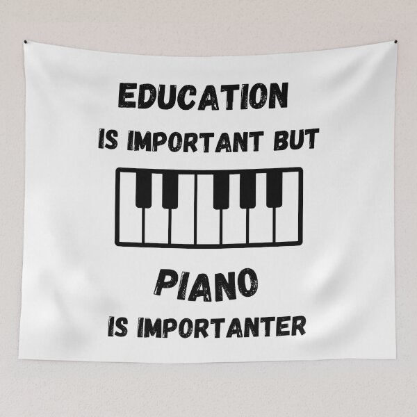 Item preview, Education Is Important But Piano Is Importanter Keyboard designed and sold by LuckyKermit.