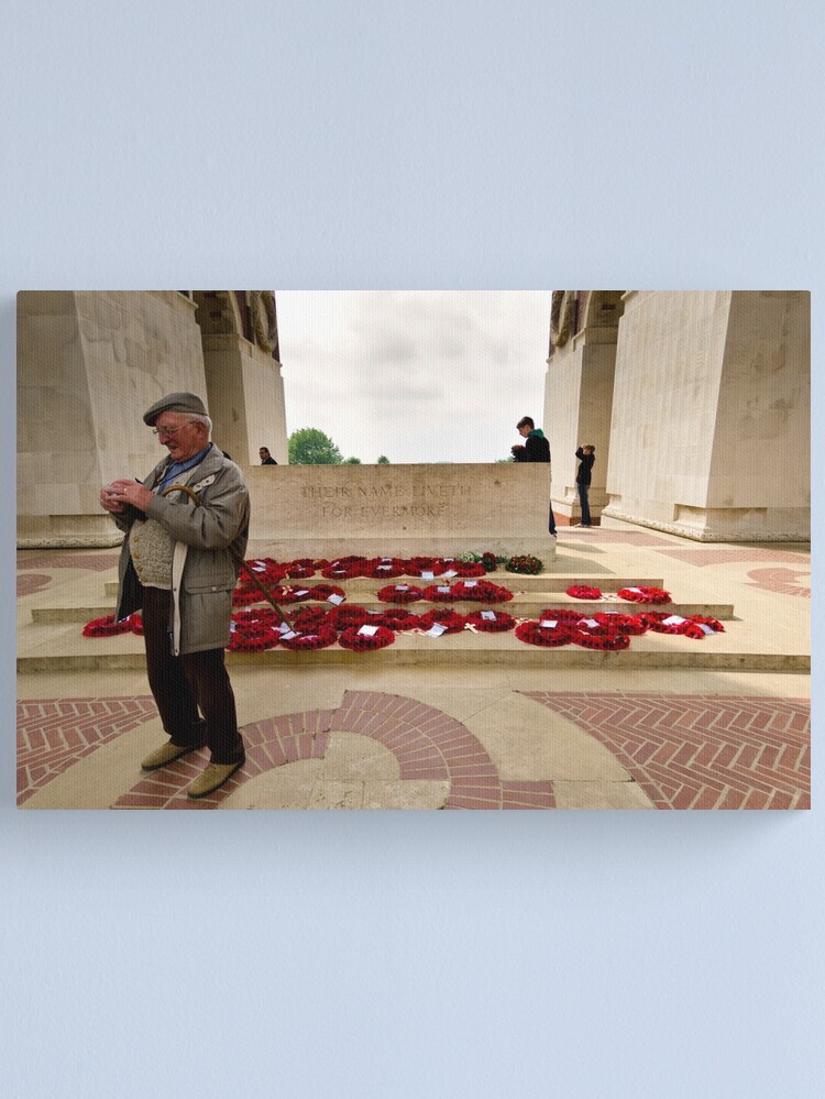 Alternate view of Their name liveth for evermore - Thiepval memorial, France Canvas Print