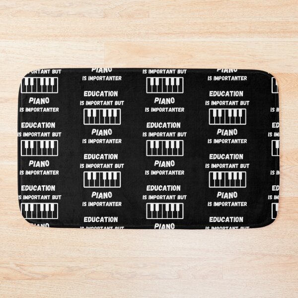 Item preview, Education Is Important But Piano Is Importanter Keyboard In Black designed and sold by LuckyKermit.
