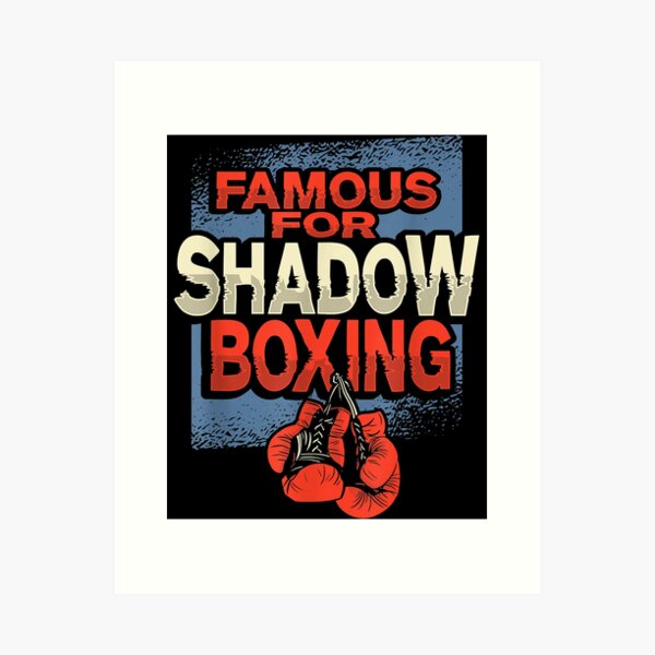 Mens Funny Shadow Boxing Champion Design for Boxing Training T