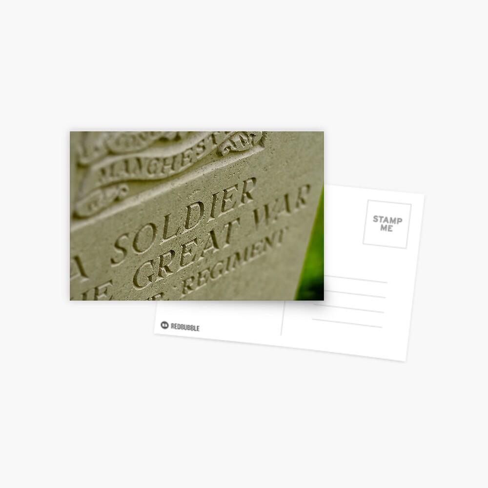 Manchester Soldier, Thiepval memorial, France Postcard