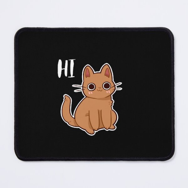 Angry Cat Say NO Pixel Art' Mouse Pad