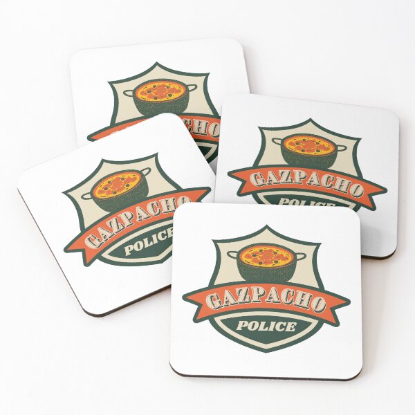 Item preview, Gazpacho Police Badge Vintage Colors designed and sold by ladylaughprints.