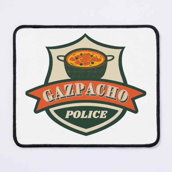 Item preview, Gazpacho Police Badge Vintage Colors designed and sold by ladylaughprints.