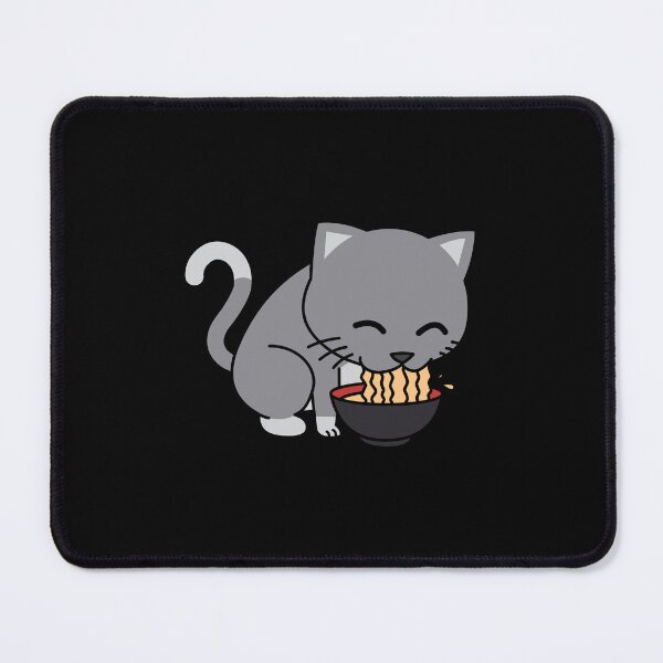 Item preview, Cat Eating Ramen Cute Noodles designed and sold by Studioapartment.