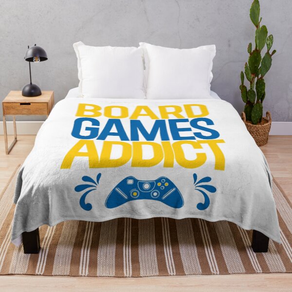 Item preview, Board games addict yellow blue designed and sold by InnaMGraphic.