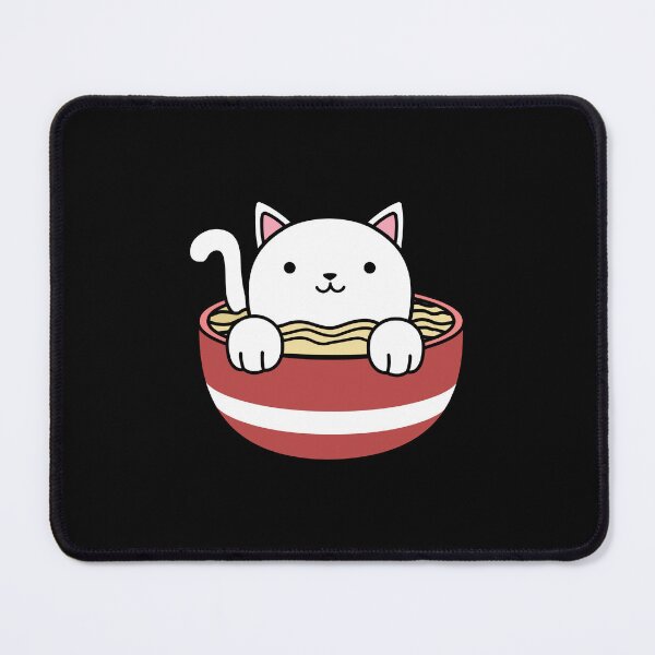 Item preview, Cat Eating Ramen Cute Noodles designed and sold by Studioapartment.
