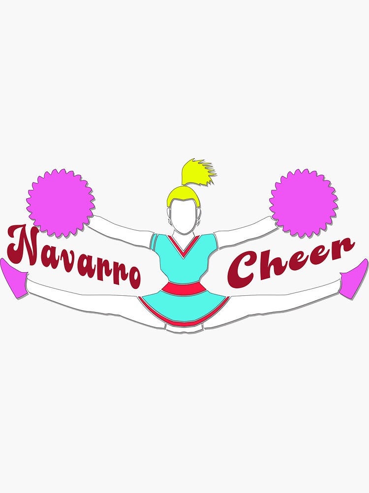 "Navarro Cheer" Sticker for Sale by Redbubble