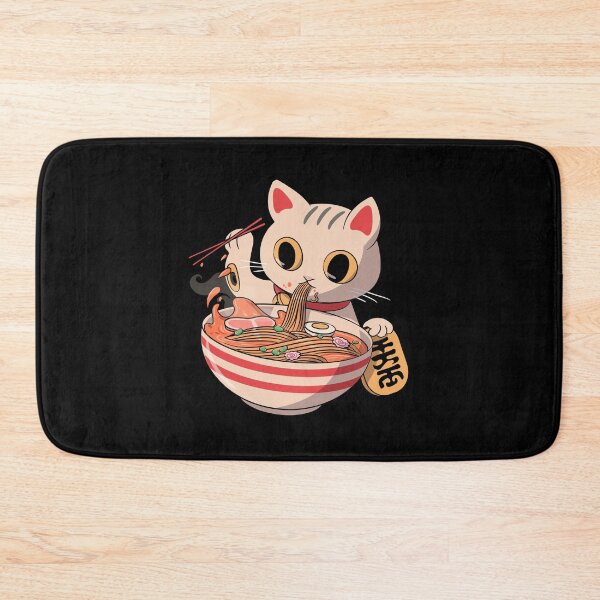 Item preview,  Cat Eating Ramen Cute Noodles designed and sold by Studioapartment.