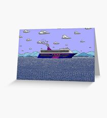 Cruise Liner Joyce Greeting Card