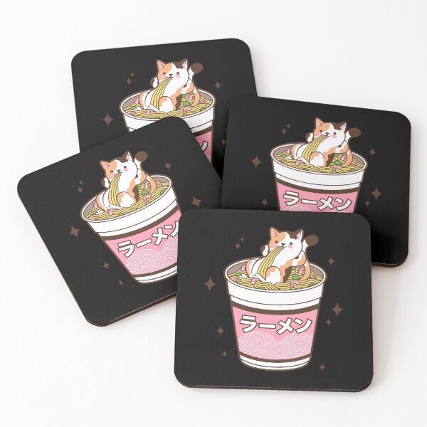 Item preview,  Cat Eating Ramen Cute Noodles designed and sold by Studioapartment.