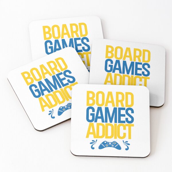 Item preview, Board games addict yellow blue designed and sold by InnaMGraphic.