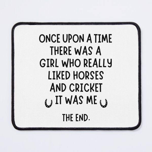 Item preview, A girl who really liked Cricket and Horses. designed and sold by TheGreenGoat.