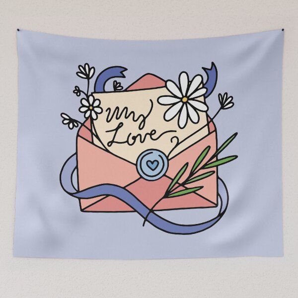 Item preview, Love Letter with Flowers designed and sold by murialbezanson.