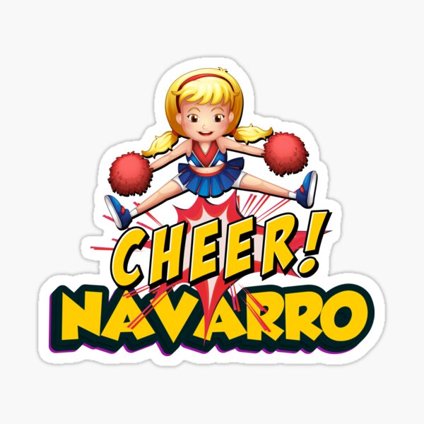 "Navarro Cheer" Sticker for Sale by Redbubble