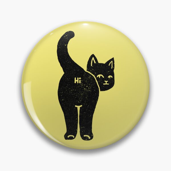 Item preview, Hello Cat Butt Minimalist Black by Tobe Fonseca designed and sold by Tobe Fonseca®.
