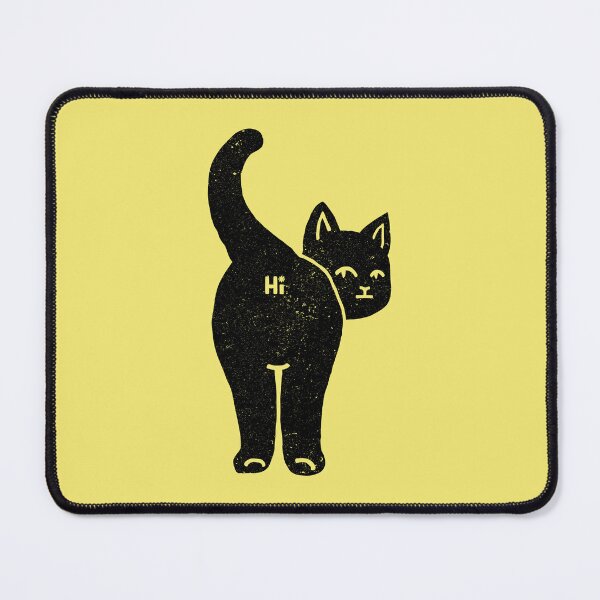 Item preview, Hello Cat Butt Minimalist Black by Tobe Fonseca designed and sold by Tobe Fonseca®.
